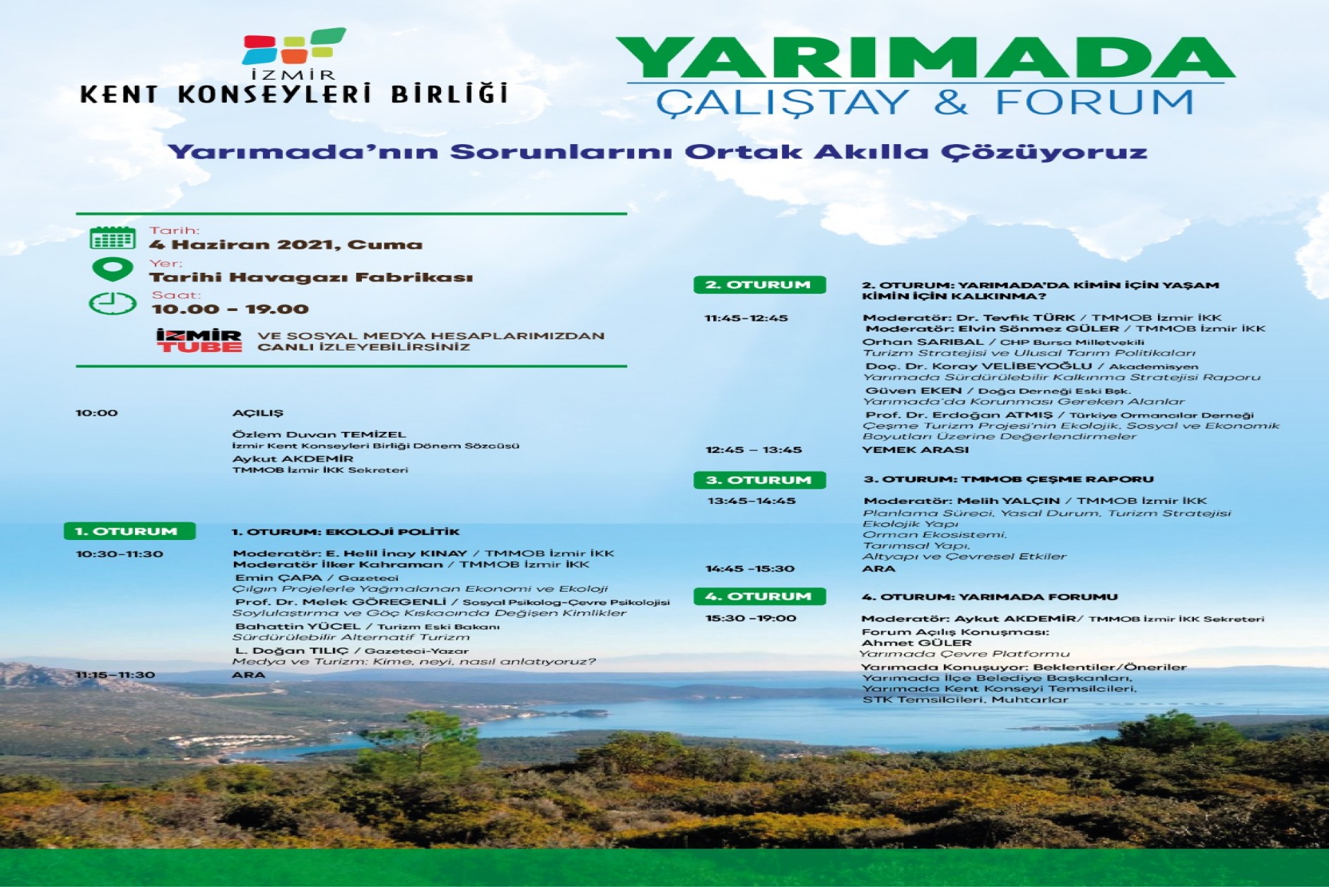 İzmir Kent Konseyleri Birliği 'Yarımadanın sorunlarını ortak akılla çözüyoruz' çalıştay-forum
