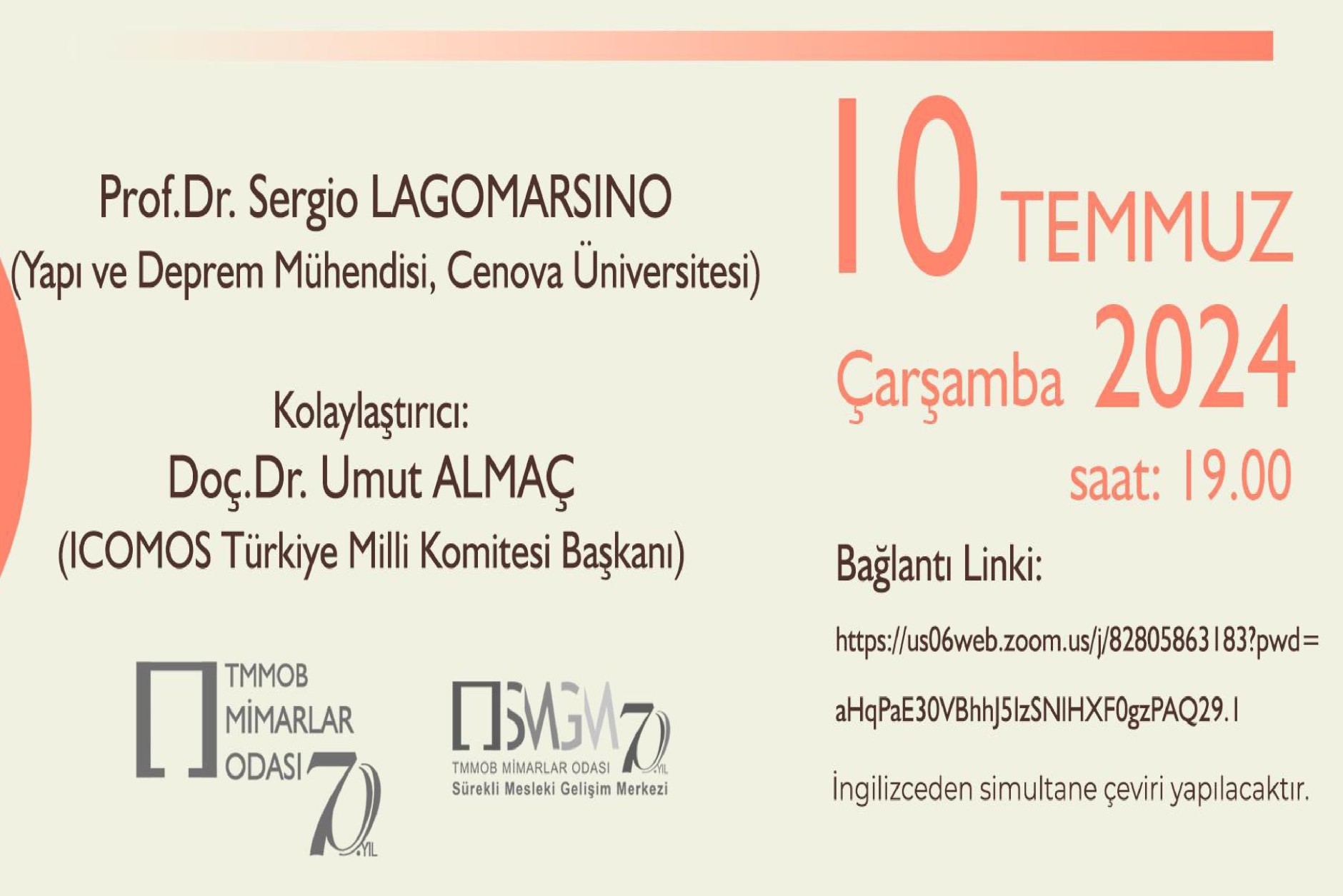 TARİHİ YAPILARIN DEPREME KARŞI GÜÇLENDİRİLMESİ VE KORUNMASINA YÖNELİK KILAVUZ İLKELER: İTALYA DENEYİMİ- E-SEMİNER